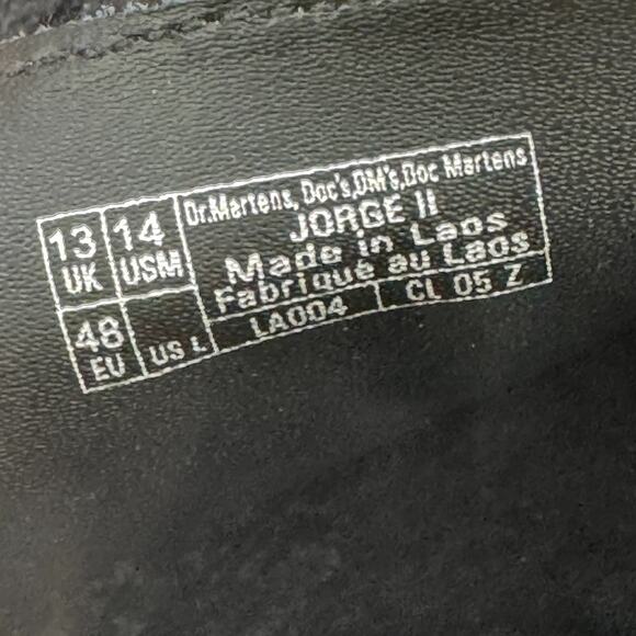 Dr Marten Jorge II Mens Size 14 Faux‎ Fur Lined Deluxe Borg Slingback Mules NEW main image 4